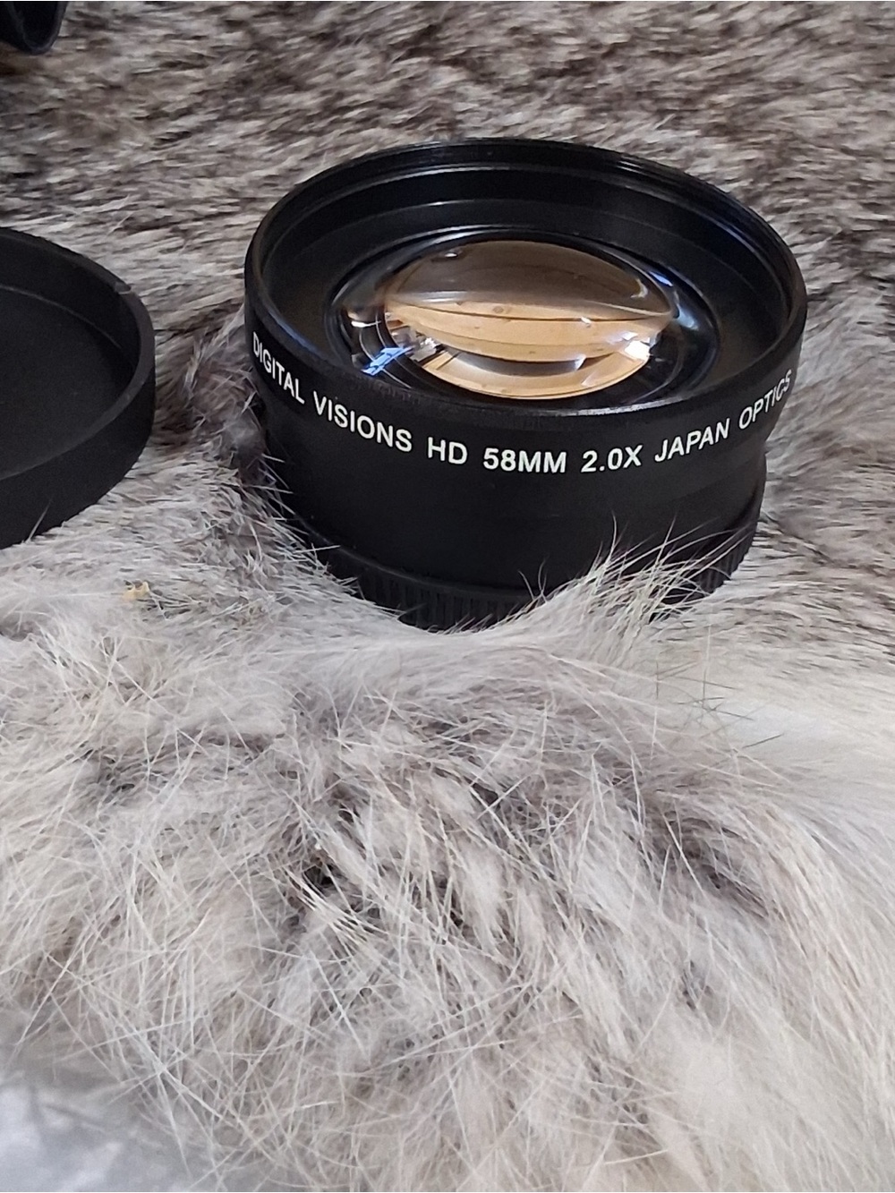Digital Visions 2X Telephoto Lens 58mm Thread Camera Lens Black VLC258B
